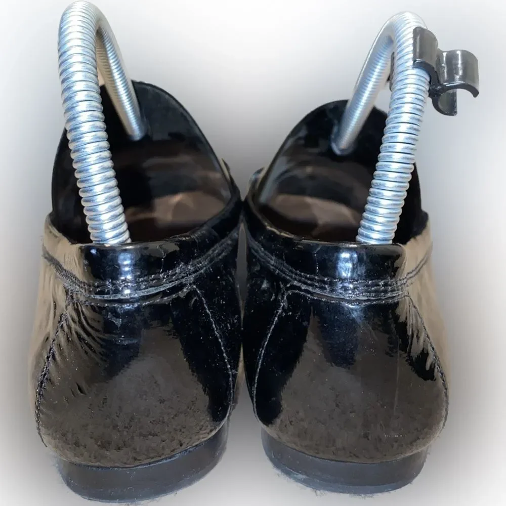 Donald J. Pliner Women’s Size 7.5 Black Leather Buckle Loafers